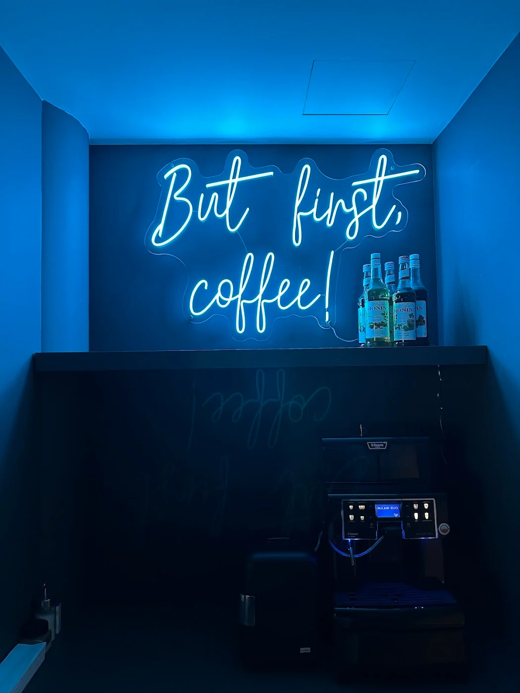 But first, coffee LED neon sign — photo from the client’s Google review