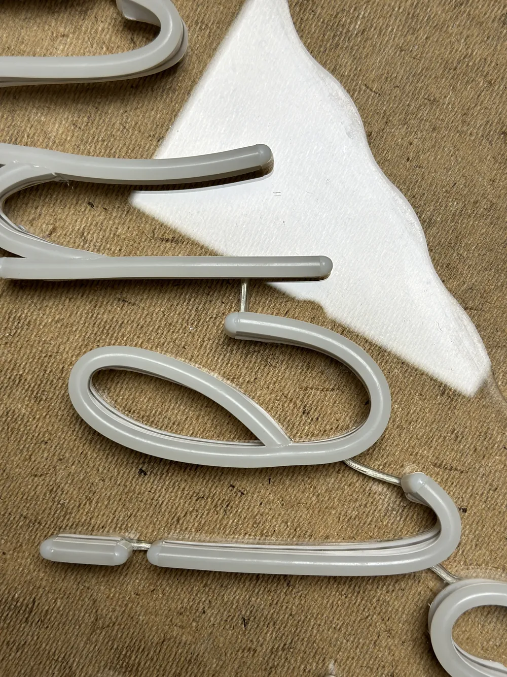 Original LED neon: fine detail up close